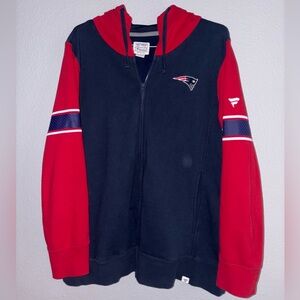 NFL New England Patriots Men's Zip-Up Sweater